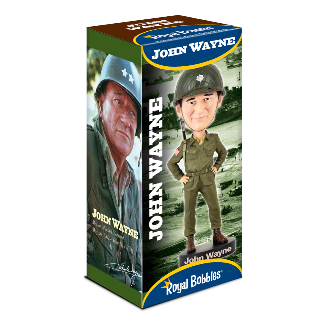 John Wayne WWII Royal Bobbles Bobblehead Bobbletopia