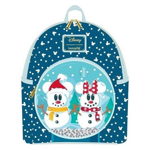 disney snowman mickey and minnie mouse snow globe mini backpack Disney: Snowman