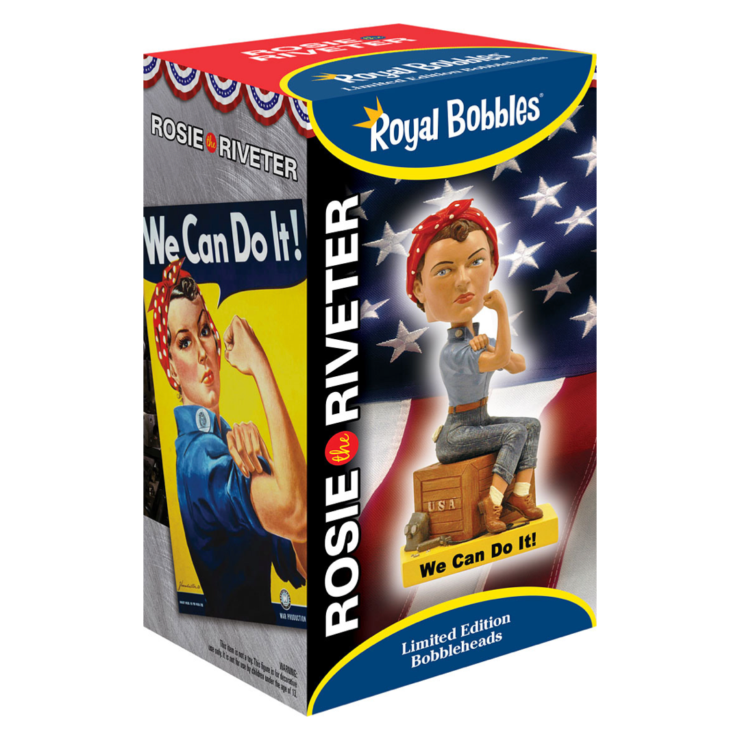 Rosie The Riveter Royal Bobbles Bobblehead Bobbletopia rosie-the-riveter-royal-bobbles-bobblehead-bobbletopia
