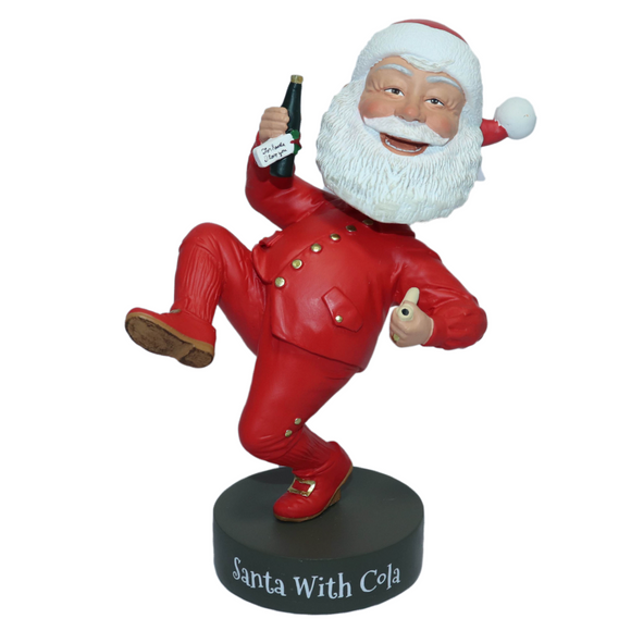 Norman Rockwell's Santa with Cola Bobblehead