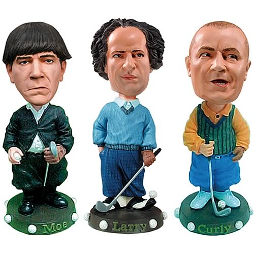 Three Stooges Golf Bobbleheads