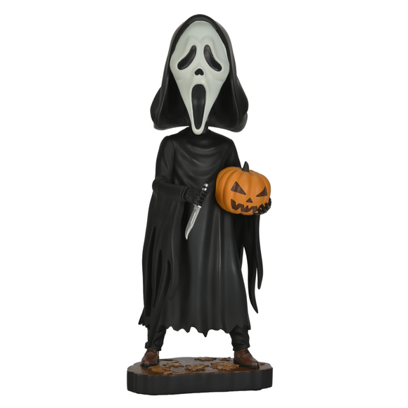 Ghost Face with Pumpkin Bobblehead