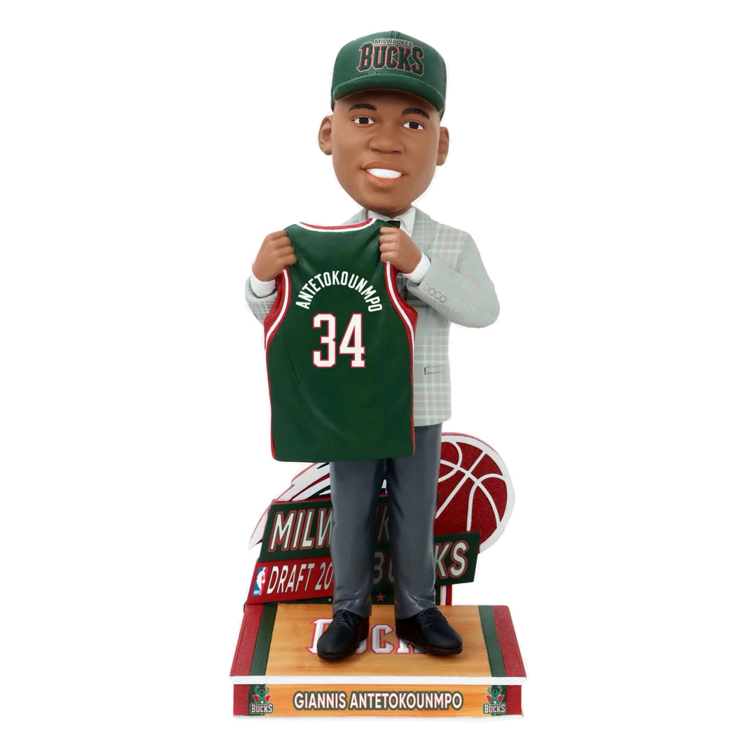 Giannis Antetokuonmpo Milwaukee Bucks 2013 Draft Pick Bobblehead