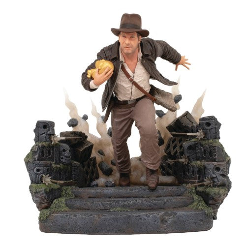 Indiana Jones Raiders Of The Lost Ark Deluxe  Gallery Temple Escape W/Idol PVC Statue