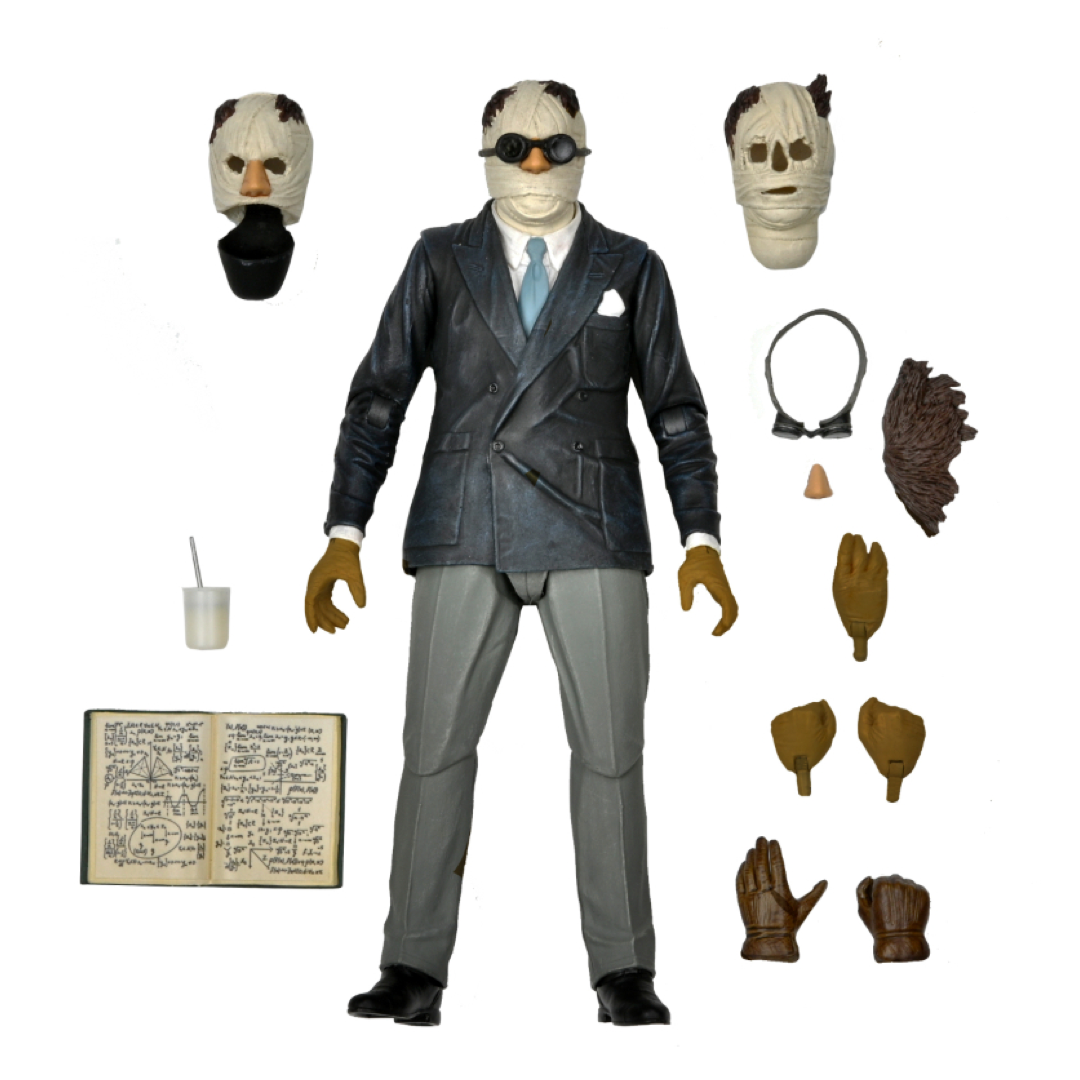 The Invisible Man 透明人間 フィギュア Universal Monsters - Ultimate Invisible Man - 7″ Action Figure