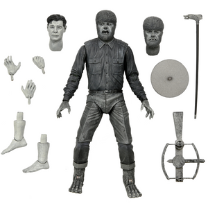 universal monsters action figures Universal Monsters - Ultimate Wolf Man (B&W)
