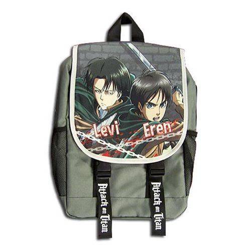 attack on titan chibi mini backpack Attack on Titan Eren and Levi Backpack