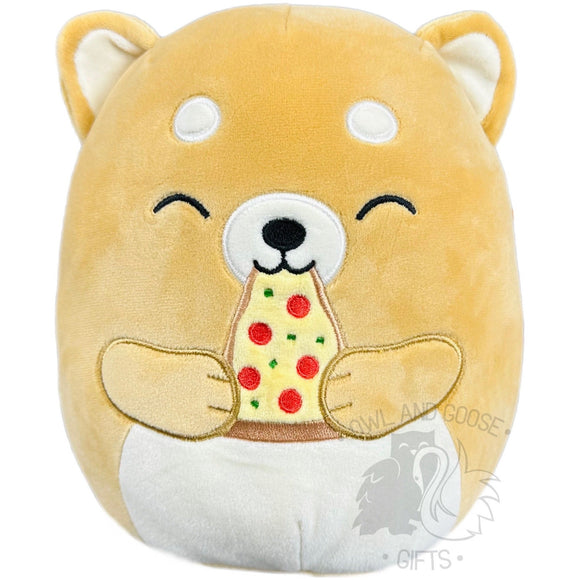 8 Inch Angie the Shiba Inu with Pizza Squishmallow