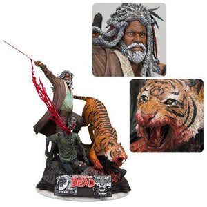 Ezekiel and Shiva - Limited Edition Hand Painted Resin Figure, 13" - The Walking Dead - McFarlane Toys