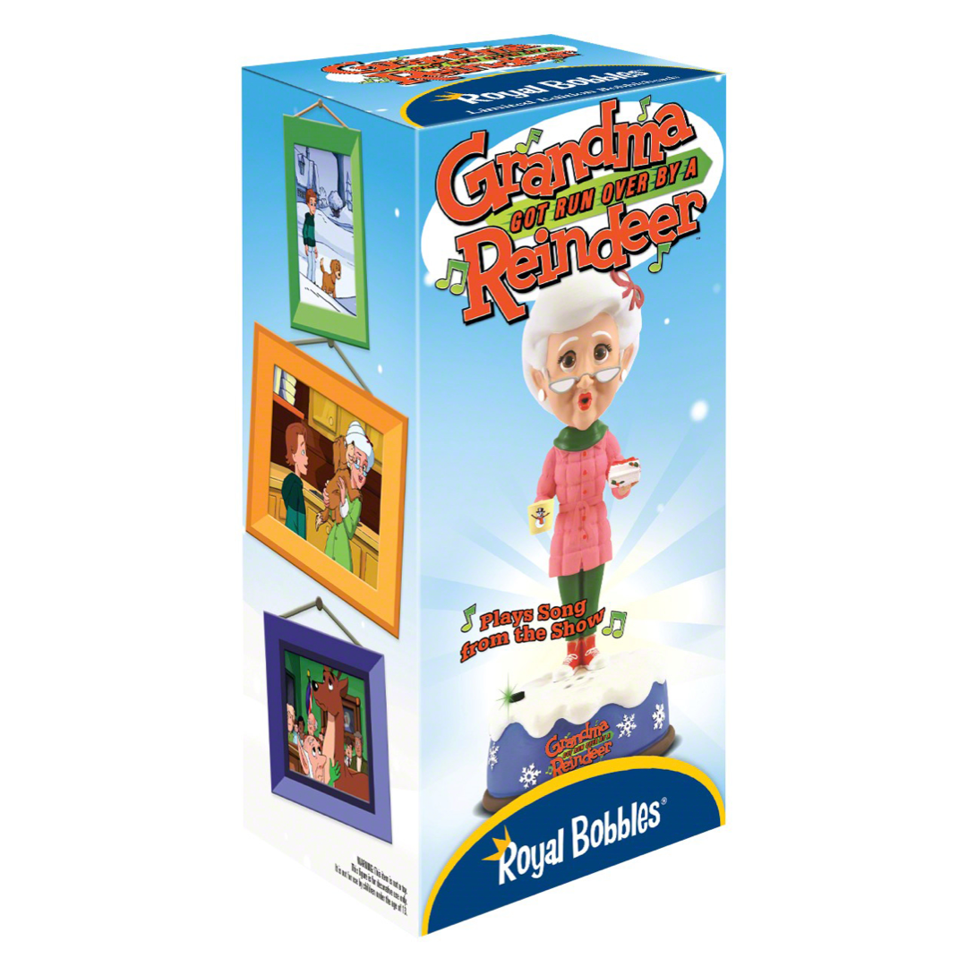Grandma Got Run Over by a Reindeer Royal Bobbles Bobblehead, image size:1080x1080