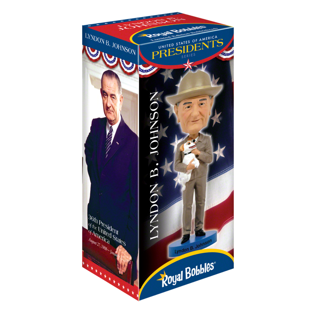 Lyndon B. Johnson Royal Bobbles Presidential Bobblehead – Bobbletopia